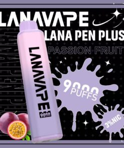 LANA Pen Plus 9000口發光一次性拋棄式電子煙百香果口味開箱，小七電子煙現貨供應，還原真實果酸爆汁感搭配Mesh網芯與650mAh可充電式Type-C，拒絕死甜大口數潮流口糧指南