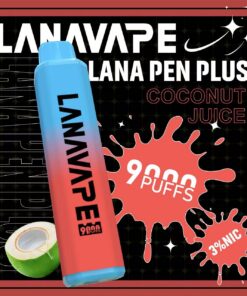 LANA Pen Plus 9000口發光一次性拋棄式電子煙椰子水口味開箱，小七電子煙現貨供應，還原現剖椰水清透感搭配Mesh網芯與650mAh可充電式Type-C，生津去膩大口數潮流口糧指南